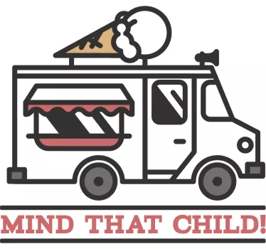 Mind that Child Vehicle Sticker - TenStickers