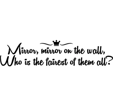 Mirror On The Wall Decal - TenStickers