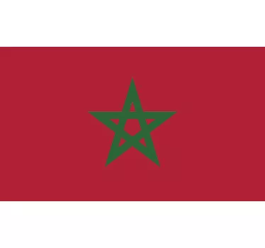 Morocco Flag Sticker - TenStickers
