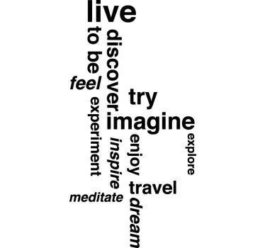 Motivational Keywords Wall Sticker - TenStickers
