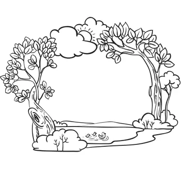 Natural Outlook Scene Decal - TenStickers