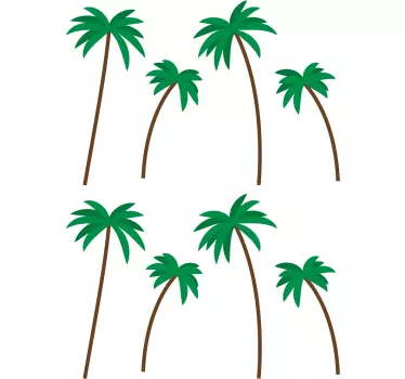 Nature wall sticker palm tree decor - TenStickers