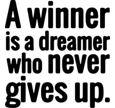 Nelson Mandela Winner Quote Sticker - TenStickers