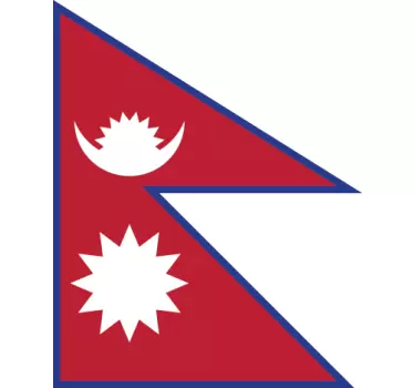 Nepal Flag Sticker - TenStickers