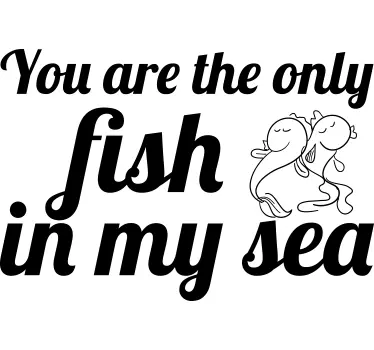 Only Fish Sticker - TenStickers
