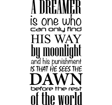 Oscar Wilde Quote Text Sticker - TenStickers