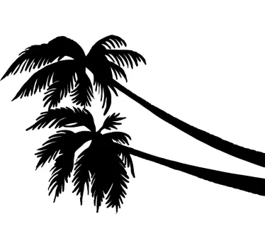 Palm tropical tree wall sticker - TenStickers