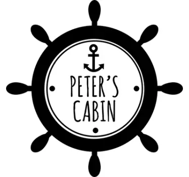 Personalised Sailor´s Cabin Sticker - TenStickers