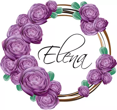 Personalized botanical name wall sticker - TenStickers