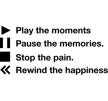 Play The Moments Living Room Wall Sticker - TenStickers