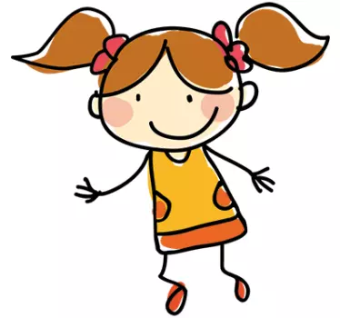 Posh Girl Wall Sticker - TenStickers