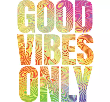 Positive Energy Only quote wall sticker - TenStickers
