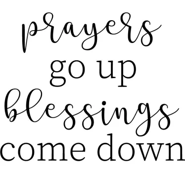Prayers Up Stairs Sticker - TenStickers