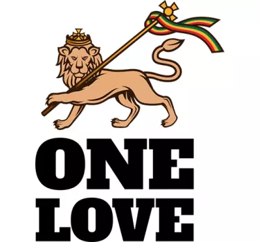 Rasta lyric wall decal - TenStickers