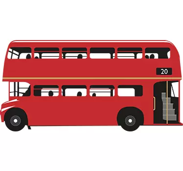 Red London Bus - TenStickers