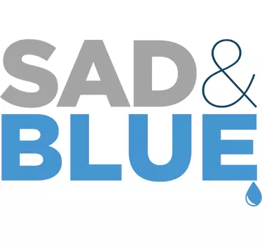 Sad and Blue Wall Sticker - TenStickers