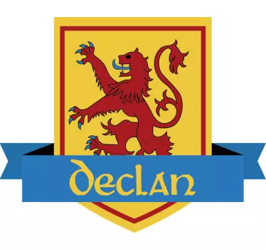 Scottish Coat of Arms Customisable Wall Sticker - TenStickers