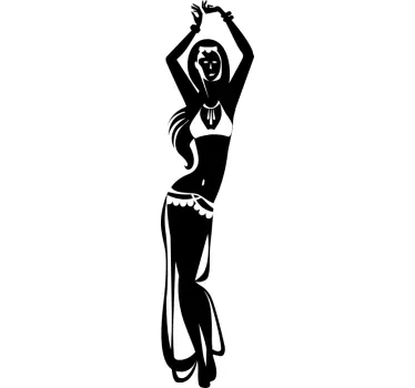 Sensual Belly Dancer Wall Sticker - TenStickers