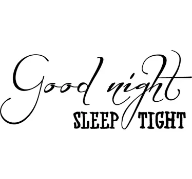Sleep Tight Kids Decal - TenStickers