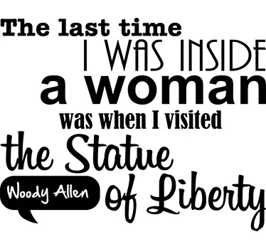 Statue of Liberty Humor quote wall sticker - TenStickers