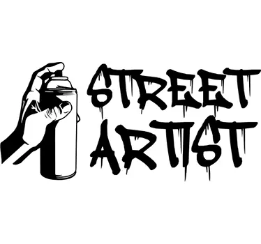 Street Artist Wall Sticker - TenStickers