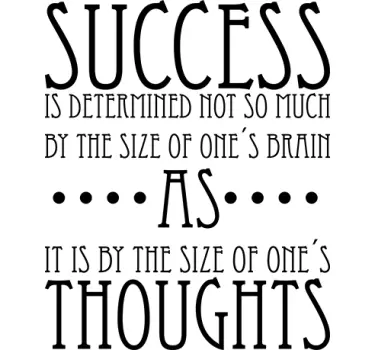 Success Is Determined Wall Sticker - TenStickers