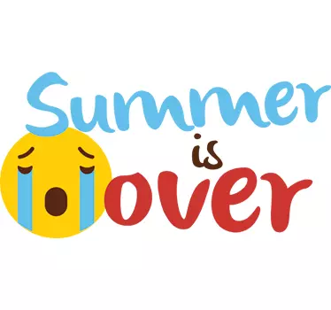 Summer Is Over Wall Sticker - TenStickers