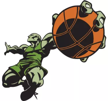Super Basketball Player Decorative Sticker - TenStickers