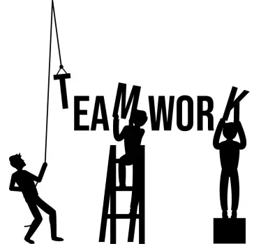 Teamwork wall art office wall sticker - TenStickers