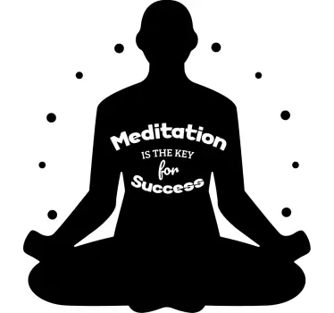 Text Meditation text sticker - TenStickers