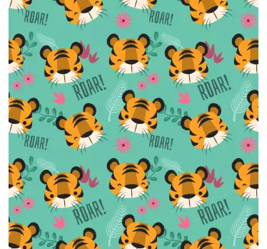 Tigers Heads furniture sticker - TenStickers