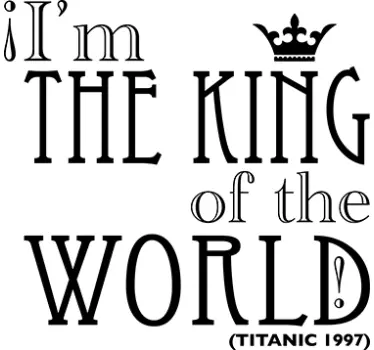 Titanic Quote Wall Sticker - TenStickers
