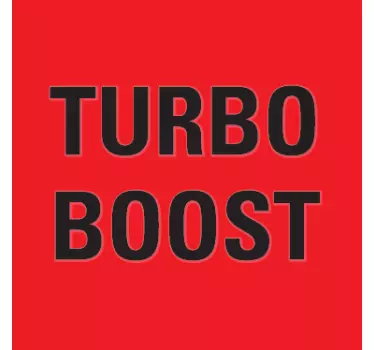 Turbo Boost Light witch sticker - TenStickers