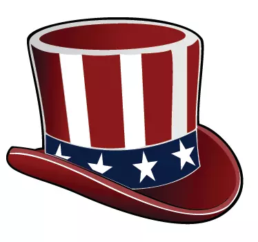 Uncle Sam's Hat Wall Sticker - TenStickers