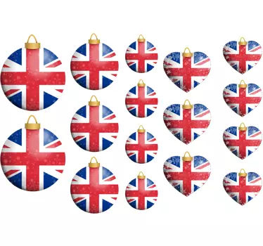Union Jack Baubles Decorative Decals - TenStickers