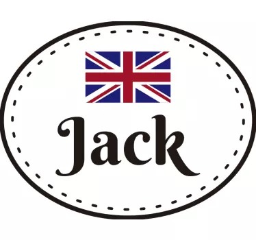 Union Jack Customisable Wall Sticker - TenStickers