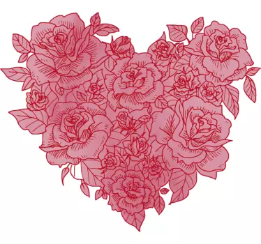 Valentine´s Day Heart Wall Sticker - TenStickers