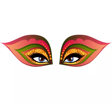 Venetian Eyes Sticker - TenStickers