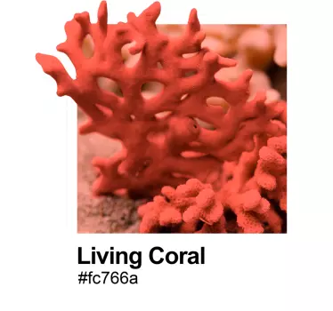 Vibrant Coral Structure wall sticker - TenStickers
