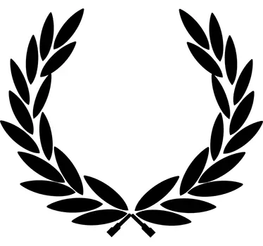 Victory Laurel wreath decorative plant wall sticker - TenStickers