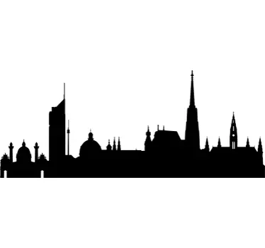 Vienna Skyline Sticker - TenStickers