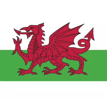 Wales Flag living room wall sticker - TenStickers