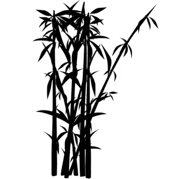 Wall sticker silhouette Bamboo - TenStickers