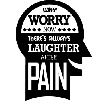 Why Worry Text Sticker - TenStickers
