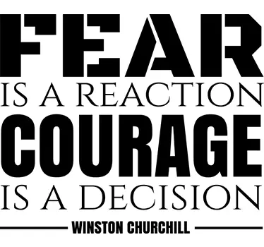 Winston Churchill Quote Wall Sticker - TenStickers