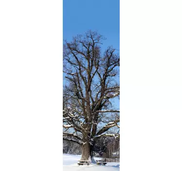 Winter Tree Fridge Sticker - TenStickers