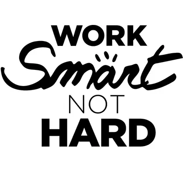 Work smart office wall sticker - TenStickers