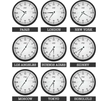 World Times Wall office wall sticker - TenStickers