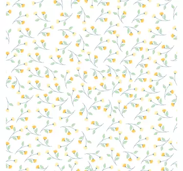 Yellow Flowers furniture sticker - TenStickers