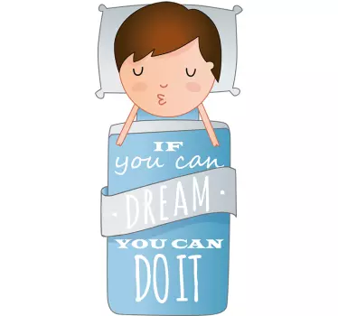 You Can Do It Kid's Decorative Wall Sticker - TenStickers